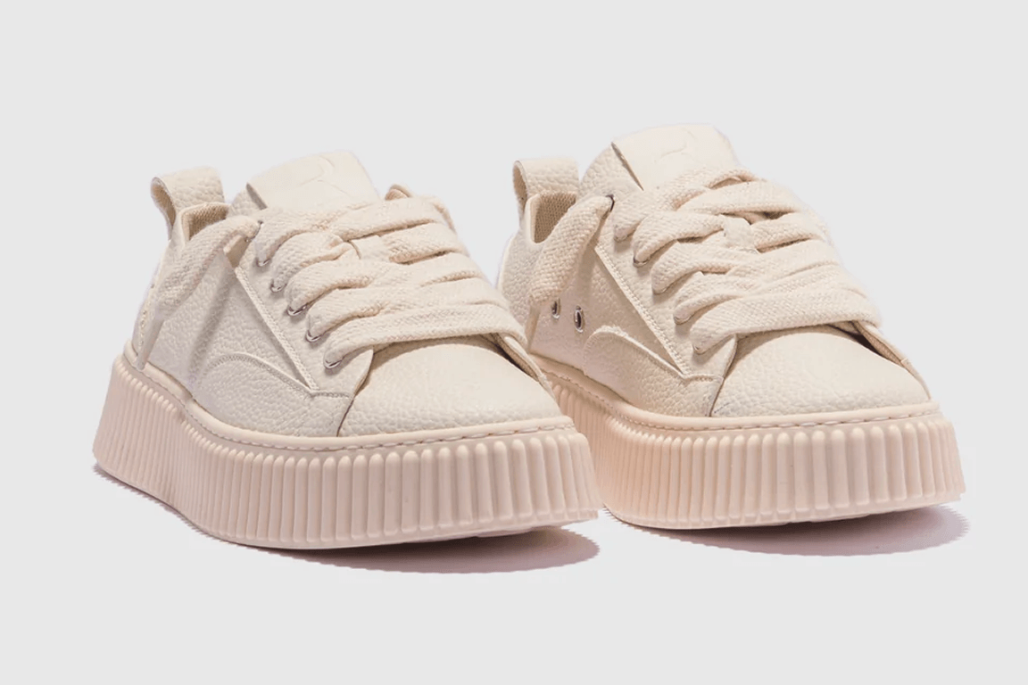 Sneakers 2019 Triple Beige Grain Leather