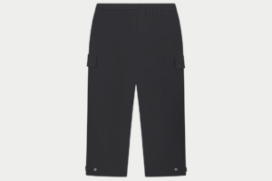 TECHNICAL WIDE LEG TROUSERS BLACK