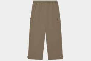 TECHNICAL WIDE LEG TROUSERS KHAKI