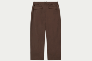 SMART TIE BELTED TROUSERS BROWN
