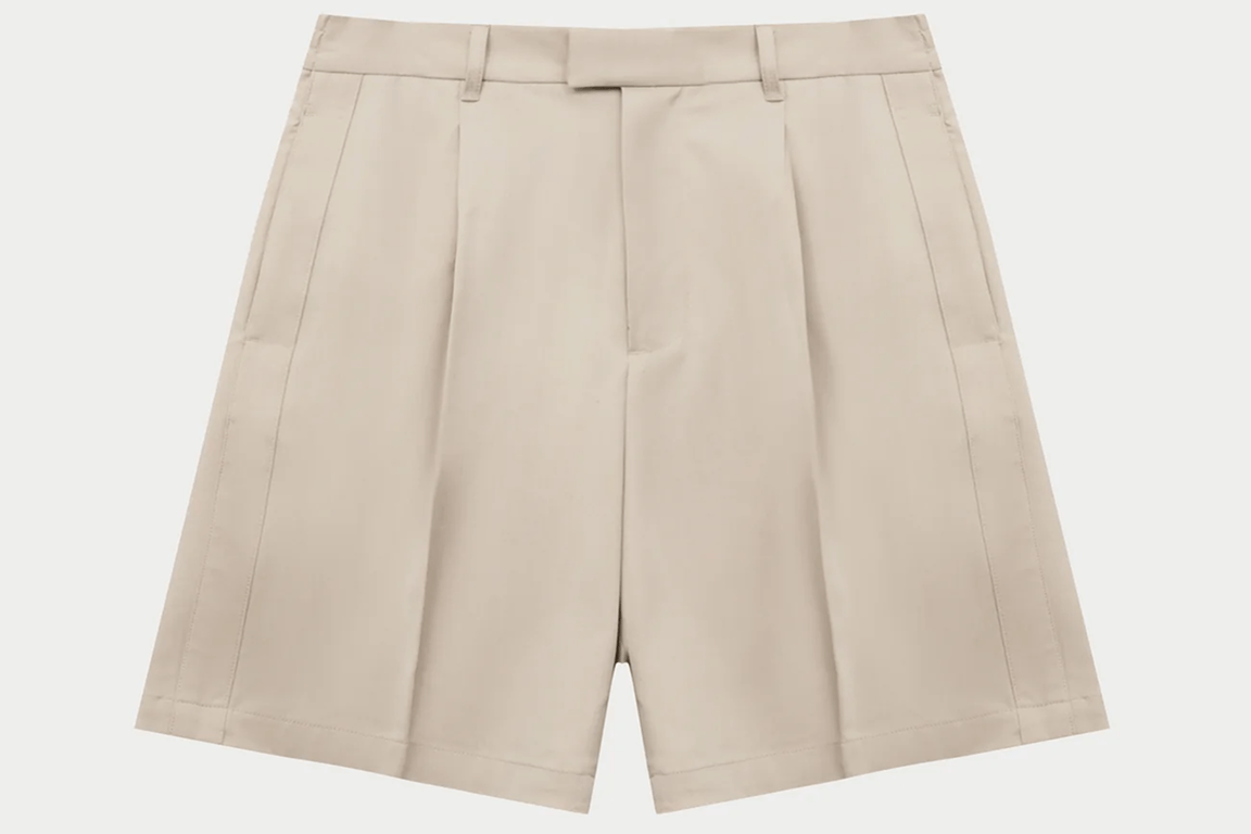SMART WOVEN SHORTS STONE