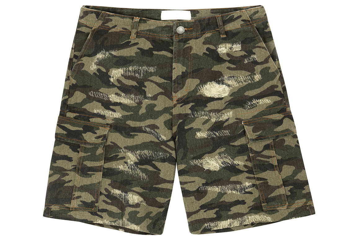 Mfourfive Cut-Off Denim Shorts