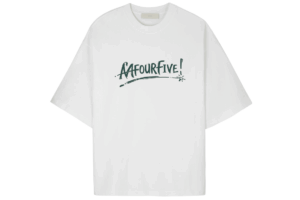 Mfourfive Graffiti Script Oversized Tee