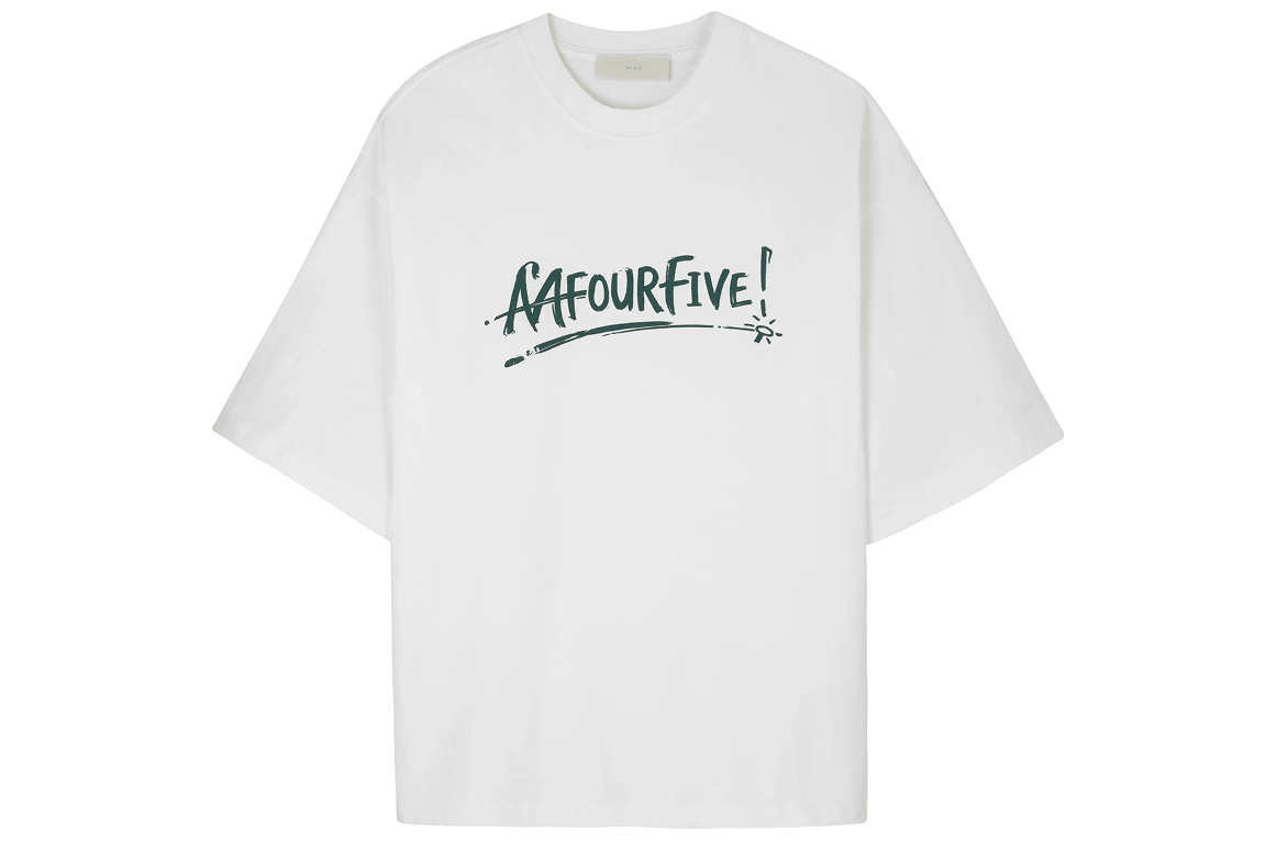 Mfourfive Graffiti Script Oversized Tee