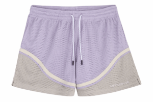 Purple & Grey Mesh Basketball Shorts