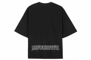  Mfourfive Black Inverted Gothic Tee