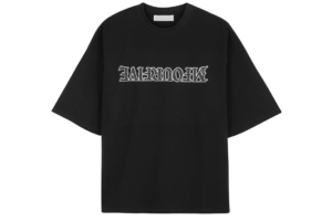  Mfourfive Black Inverted Gothic Tee