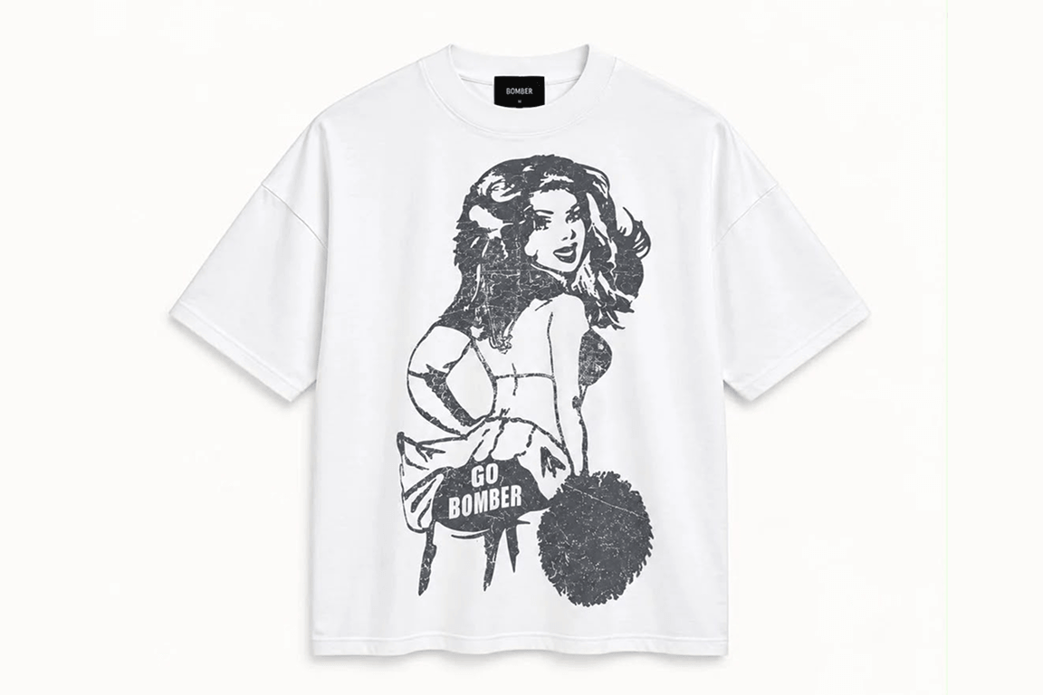 BOMBER - GO BOMBER T-SHIRT DARK BLUE