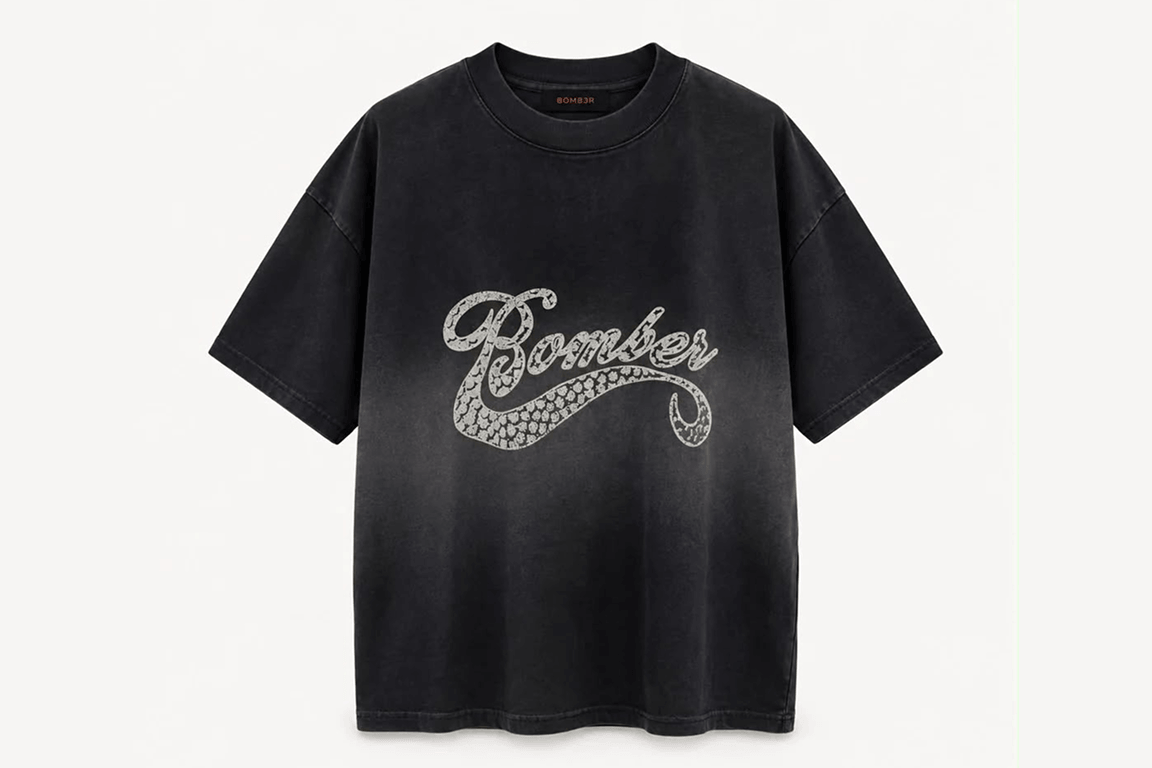 BOMBER - HOLLYWOOD T-SHIRT VINTAGE BLACK
