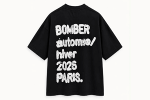 BOMBER - AUTOMNE HIVER T-SHIRT BLACK